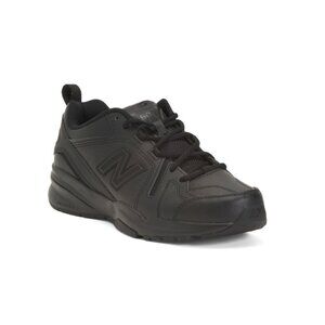 NEW BALANCE Black Men's Leather 608 Athletic Sneakers